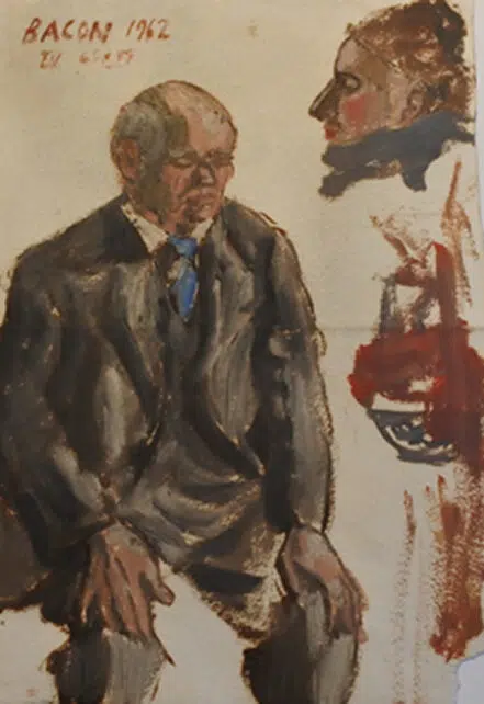Francis Bacon Man In A Suit Painting 1962