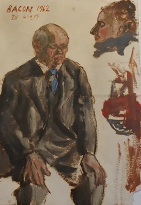 Francis Bacon Man In A Suit Painting 1962