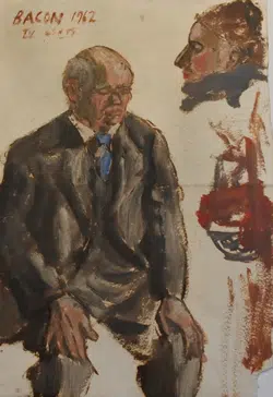 Francis Bacon Man In A Suit Painting 1962