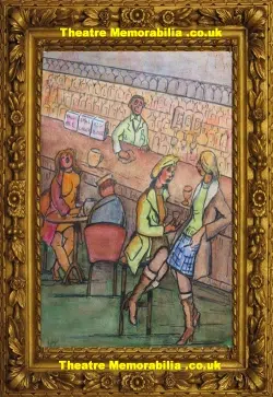 Gwendolen Jackson – At The Bar – Watercolour Painting
