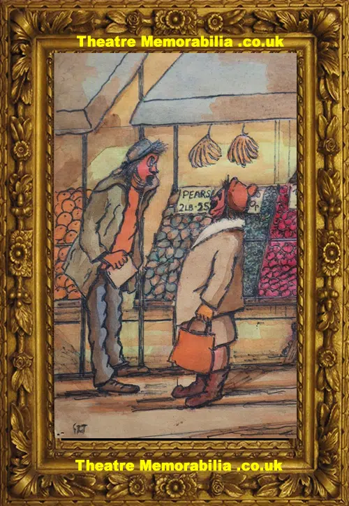 Gwendolen Jackson - At The Market - Watercolour Painting
