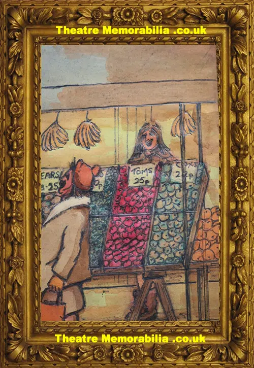 Gwendolen Jackson - At The Market - Watercolour Painting