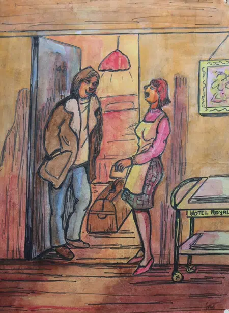 Gwendolen Jackson - Hotel Royal - Watercolour Painting