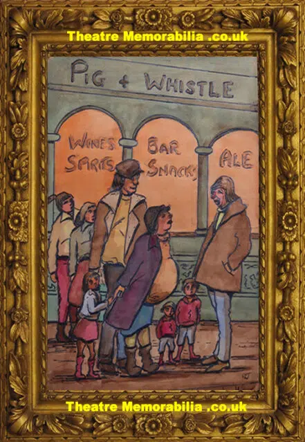 Gwendolen Jackson – The Pig and Whistle – Watercolour Painting