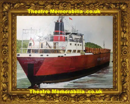 J R Farnworth Painting Manchester Liners Renown Ship 1996