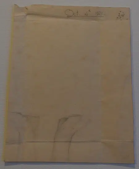 L S Lowry Sketch Drawing of a Beautiful Topless Woman 1921