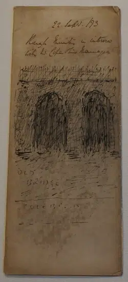 L S Lowry Sketch Picture Drawing – Special Document – 1901 – OLD