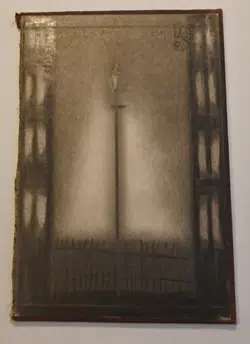 L S Lowry Sketch Picture Drawing – Street Gas Lamp 1956