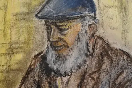 Norman Cornish Old Man In The Pub Pastel Picture 1987