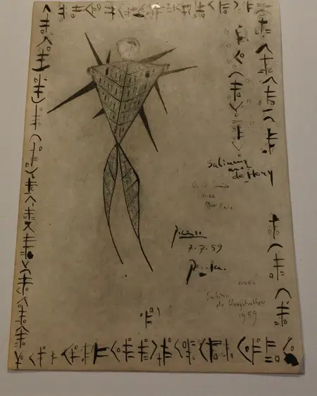 Pablo Picasso Sketch Picture Art Work - 7 - 1959