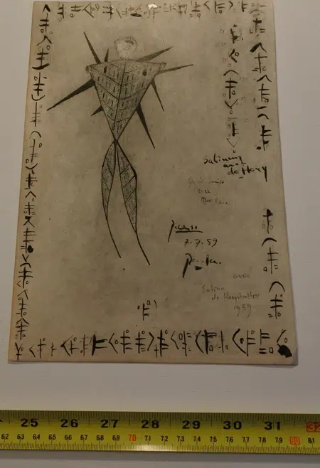 Pablo Picasso Sketch Picture Art Work - 7 - 1959