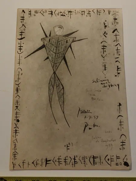 Pablo Picasso Sketch Picture Art Work - 7 - 1959