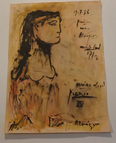 Pablo Picasso Sketch Picture Art Work - 8 - 1956