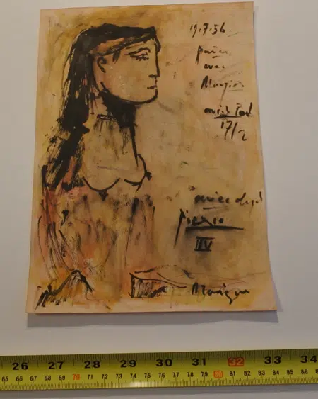 Pablo Picasso Sketch Picture Art Work - 8 - 1956