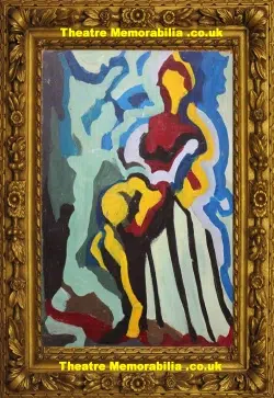Peter Tearman – Cubist nude – Oil on board Painting