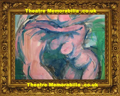 Peter Tearman - Lovers - Acrylic on Paper Painting