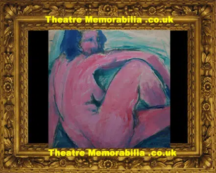 Peter Tearman – Pink Nude – Acrylic on Paper Painting
