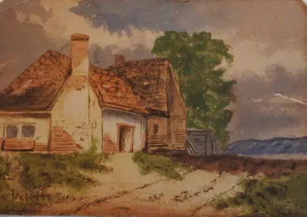 Pierre Adolphe Valette Painting Cottage ? Lowry’s Teacher