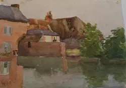 Winston Churchill Watercolour Painting – River Cottage