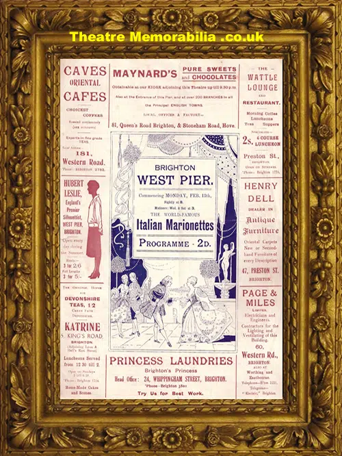 Brighton West Pier Theatre - Italian Marionettes - 1920s