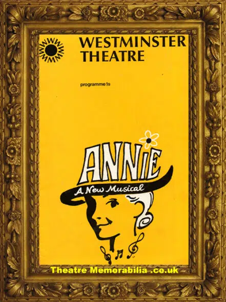 London Westminster Theatre – Annie – early 1960s Margaret Burton