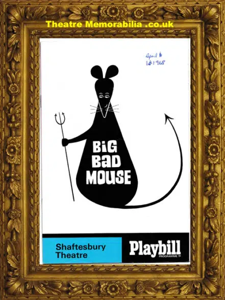 London Shaftesbury Theatre – Big Bad Mouse – 1968 – Roy Castle