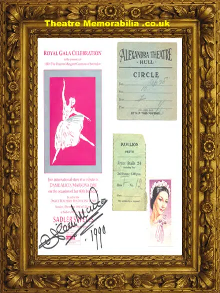 Alicia Markova Signed Programme + Extras – Prima Ballerina