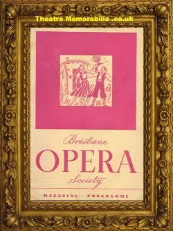 Australia Brisbane Opera Theatre – Bohemian Girl – 1940’s