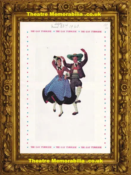 Austria UK – The Gay Tyrolese – 1963
