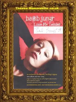 Barb Jungr – Love Me Tender Autograph Signed Concert Flyer 2005