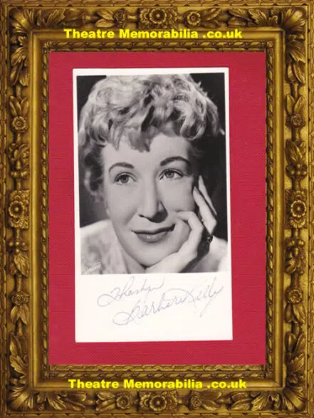 Barbara Kelly Actress – What’s My Line -Signed Autograph Picture