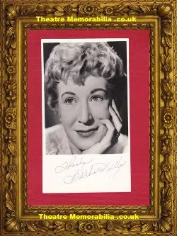 Barbara Kelly Actress – What’s My Line -Signed Autograph Picture