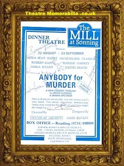 Barrie Gosney + Multi Autographs – Anybody For Murder – Flyer