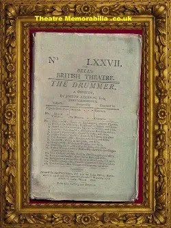 Bell’s British Theatre Book Of Words – The Drummer – 1791
