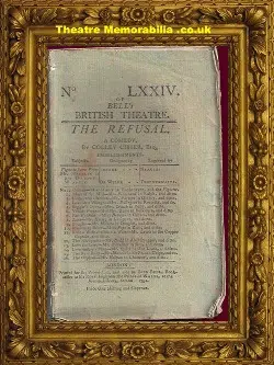 Bell’s British Theatre Book Of Words – The Refusal – 1792