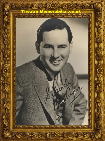 Ben Lyon American Actor Hand Signed Letter 1974