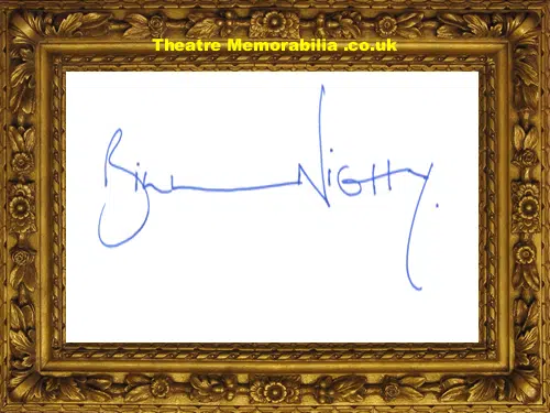 Bill Nighy Signed Autograph Love Actually