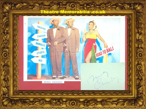 Bing Crosby Autographed Picture
