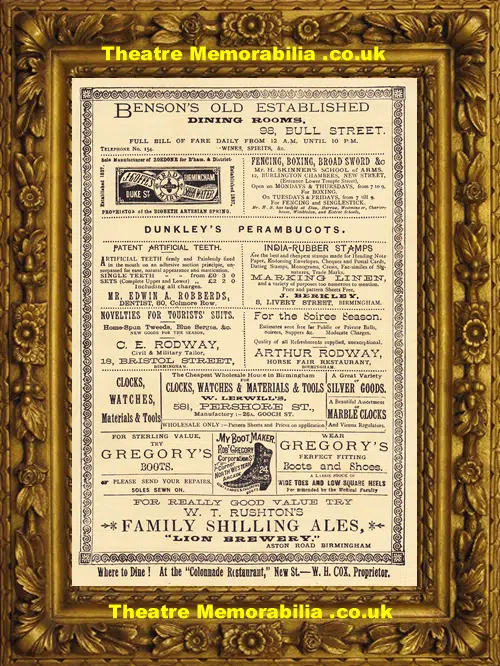 Birmingham Alexandra Theatre - East Lynne 1950 John Le Mesurier