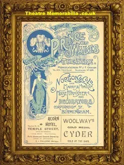 Birmingham Prince Of Wales Theatre – Our Boys – 1900