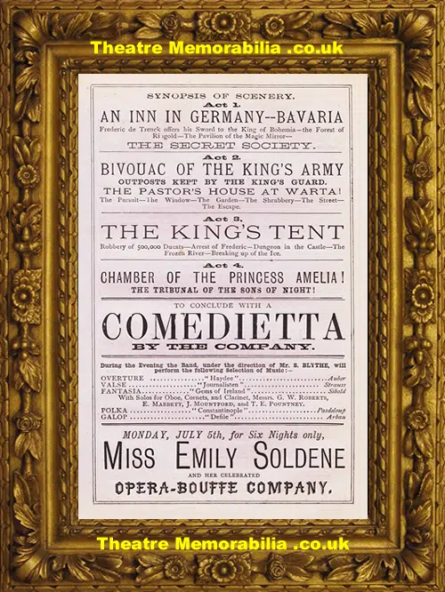Birmingham Prince Of Wales Theatre - Rank & Fame - 1875