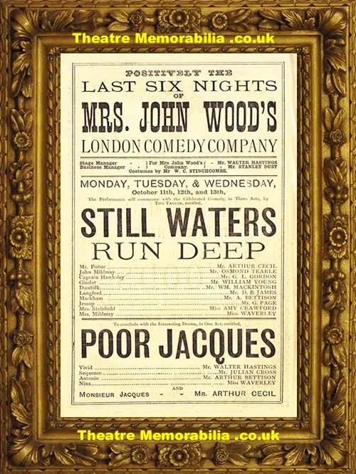 Birmingham Prince Of Wales Theatre - Still Waters Run Deep 1875