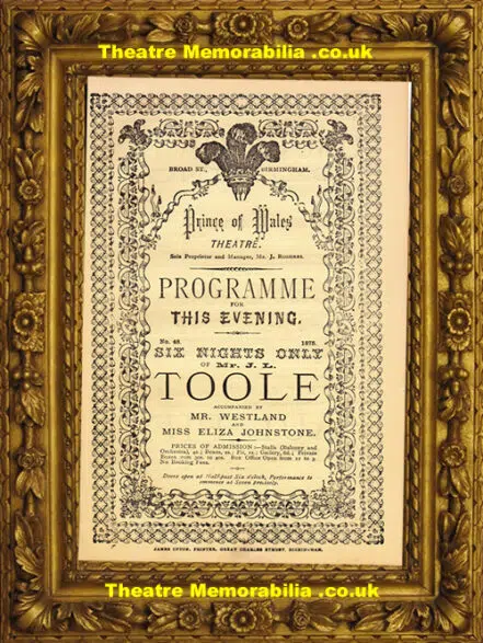 Birmingham Prince Of Wales Theatre – Steeplechase – 1875