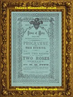Birmingham Prince Of Wales Theatre – Two Roses – 1875