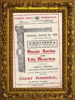 Birmingham – Theatre Royal – Count Hannibal – 1909