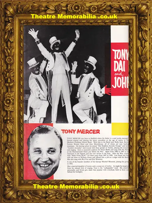 Black and White Minstrel Show Programme - 1960s Leslie Crowther