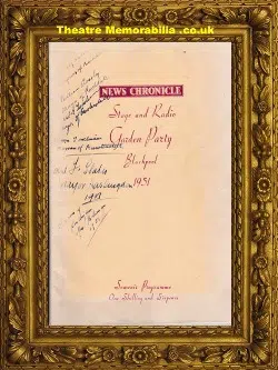Blackpool News Chronicle Garden Party 1951 – Multi Autographs