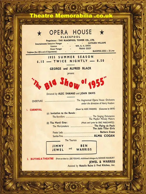 Blackpool Opera House - The Big Show - 1955 - Jimmy Jewel