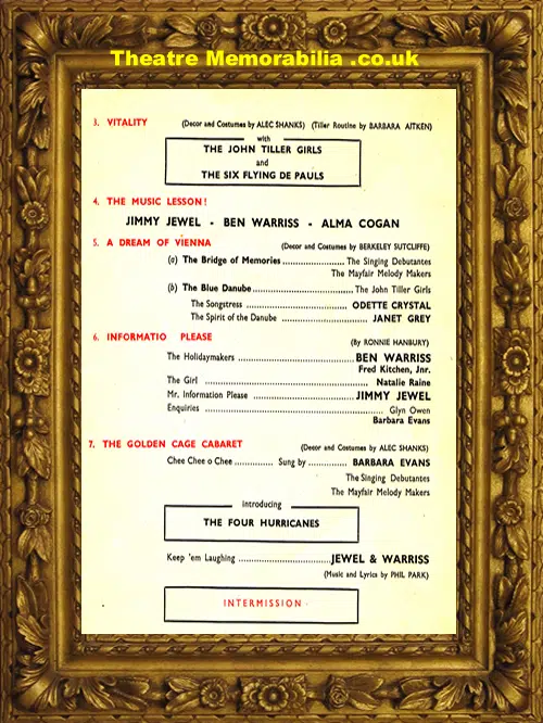 Blackpool Opera House - The Big Show - 1955 - Jimmy Jewel
