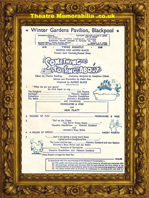 Blackpool Winter Gardens - Morecambe & Wise - 1953